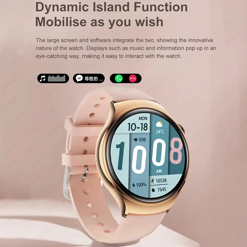 Health GT4 AMOLED Huawei IP68 360*360 Rate Monitor Watch Mini Women Smart For Smartwatch Waterproof NFC Screen 2024 Free returns Heart HD Smart design New