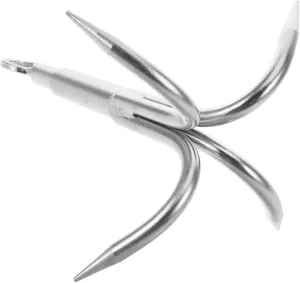 Heavy Duty Grappling Hook Multi-Functional Fishing Anchor Tool for Retrieval Anchoring and Outdoor Adventures Stainless Steel Design for Aquatic Plants and Heavy Loads