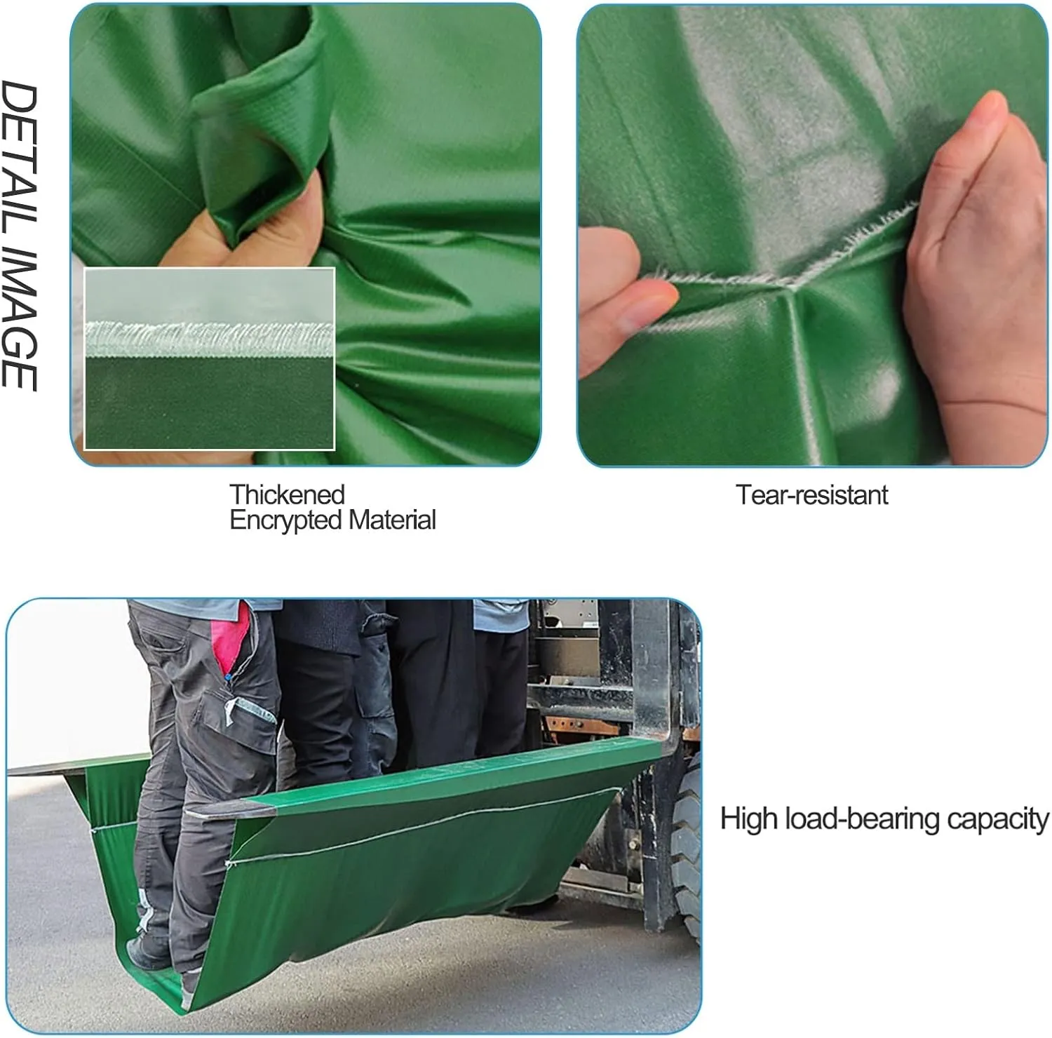 Heavy Duty Tarpaulin Waterproof Cover Tarps Tent Sheet Green PVC Canopy Tent, for Camping Caravan Boat Car Picnic Outdoor Furniture Protective Covers (Size : 1x1m)