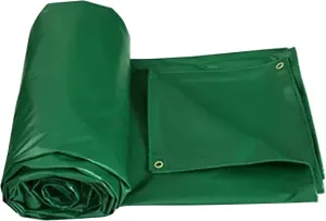 Heavy Duty Tarpaulin Waterproof Cover Tarps Tent Sheet Green PVC Canopy Tent, for Camping Caravan Boat Car Picnic Outdoor Furniture Protective Covers (Size : 1x1m)