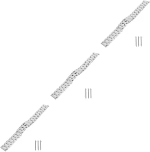 Hemoton 3pcs Stainless Steel Watch Band for Solid Watch Strap Compatible Watch Comfortable Stylish Replacement Accessory