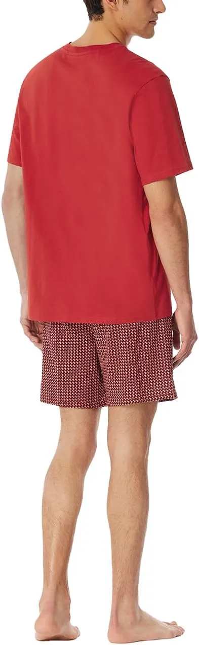 Herren Schlafanzug Kurz Rundhals-Comfort Nightwear Men's Pijama Set