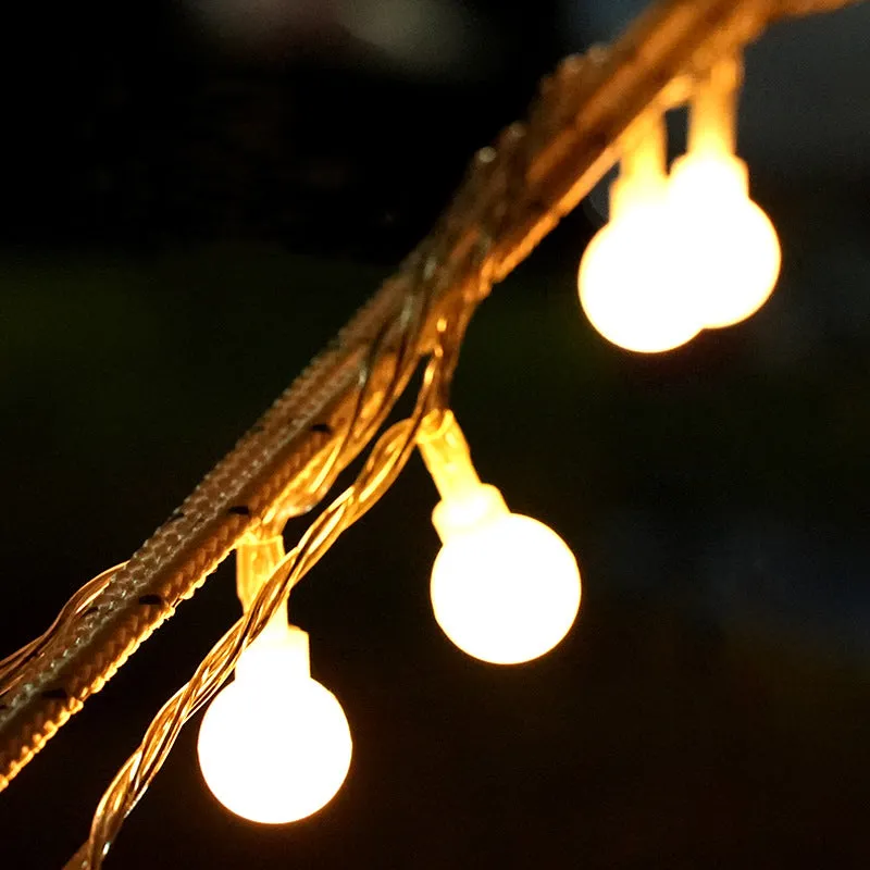 Hewolf LED Outdoor Bulb String Light