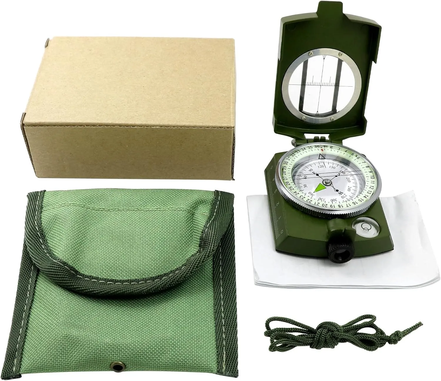 High Precision American Compass Army Green Compass North Compass Outdoor