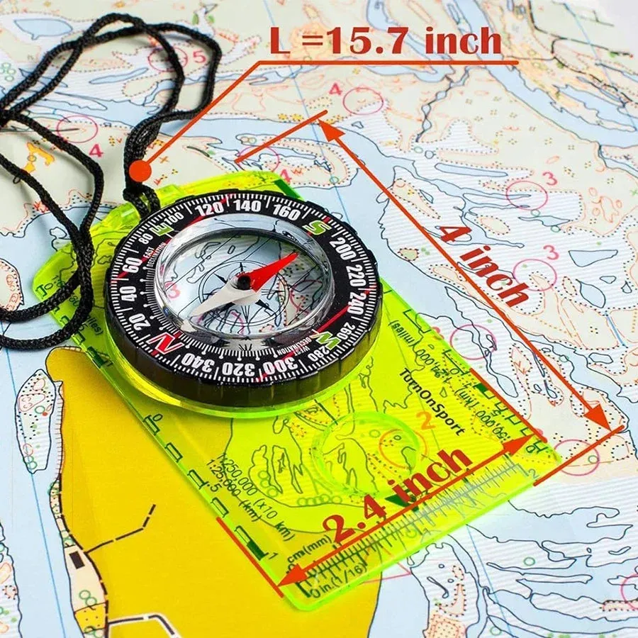Hiking Backpack Directional Compass Outdoor Waterproof Professional Camping Compass Best Survival Gift For Map Reading
