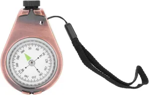 Hiking Compass Portable Mini Compass with Strap Outdoor Survival Vintage Compass Navigation Small Compass Waterproof Lightweight