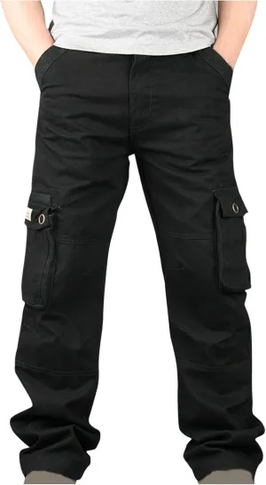 Hiking Pants Men Tactical Cargo Pants for Men Baggy Military Trousers Lightweight Joggers Work Multi-Pocket Pants