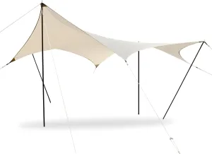 Himalaya Rain Tarp for Camping 8-13 Person Tent Tarp with Poles Camping Canopy Sun Shield Tarp Awning Backpacking for Tents Outdoor Camp Traveling Glamping (137.7" x 118.1", Octagon)