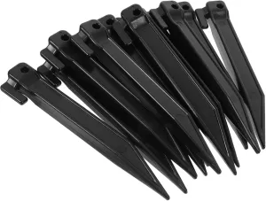 Homoyoyo 50pcs Heavy Duty Camping Stakes Plastic Ground Anchors for Lawn Mowers Tents Tarps Easy Installation Stable Fixing for Outdoor Use