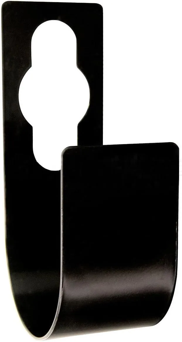 Hose Holder & Support, Metal Holder Slips Over Spigot, Faucet or Mount on any Surface Perfect for XHose, Pocket Hose, Garden Hose (BLACK)