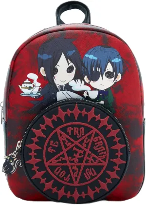 Hot Topic Black Butler Chibi Ciel & Sebastian Mini Backpack MULTI NONE