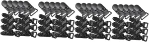 Housoutil 80pcs Heavy Duty Tent Clips Windproof Awning Fixing Clips for Tarp Camping and Hiking Flexibility Excellent Clamping Pressure Control Lightweight and Portable