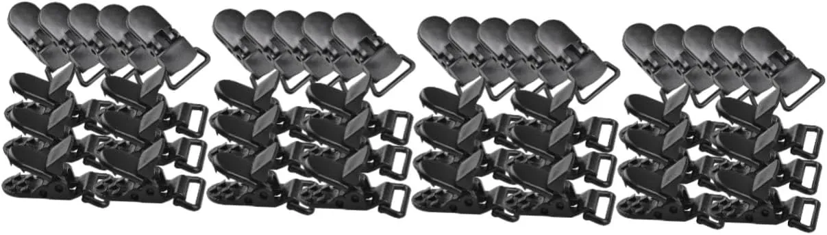 Housoutil 80pcs Heavy Duty Tent Clips Windproof Awning Fixing Clips for Tarp Camping and Hiking Flexibility Excellent Clamping Pressure Control Lightweight and Portable