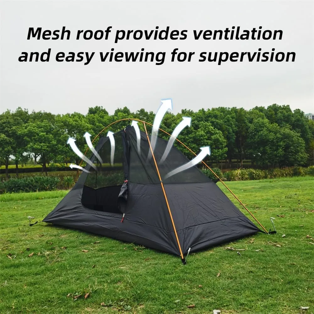 HXBER Ultralight Camping Tent 1 Person Aluminum Pole Outdoor Hiking Tent Waterproof Backpacking Tent