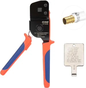 iCrimp One-Hand PEX Pipe Cinch Tool meet ASTM F2098 Standard clamps, Crimping Tool for 3/8-1 inch Clamp Rings