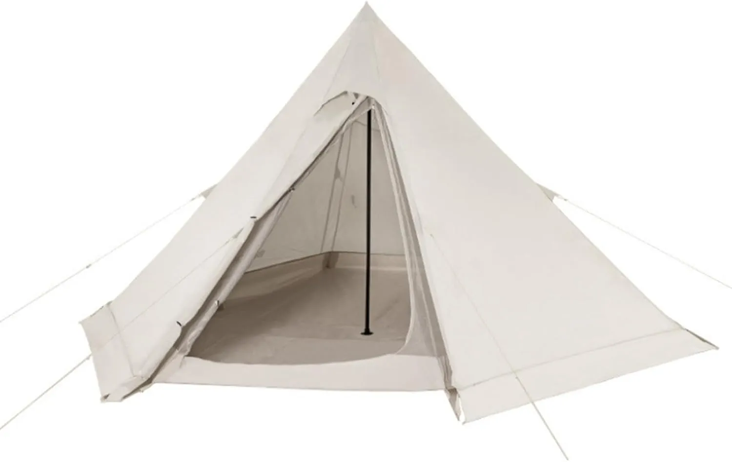 Indian Tent, Easy Setup Waterproof 3-4 Person Camping Tent, 4 Season Double Layers Waterproof Pyramid Tent for Family Camping, Hiking,Picnic