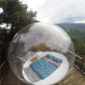 Inflatable Bubble Camping Tent, Outdoor Rainproof Transparent Dome Bubble House, Family Backyard Stargazing Outdoor Camping Bubble Tent,16.4feet