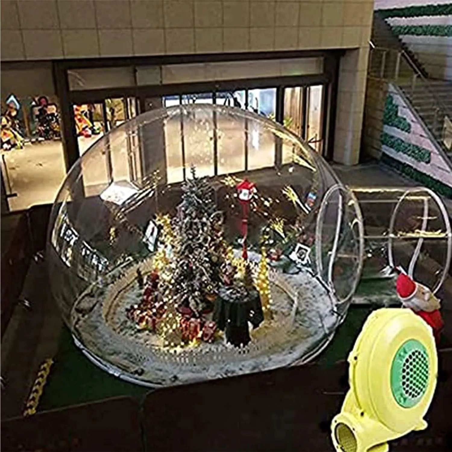 Inflatable Bubble House Outdoor Camping Transparent Waterproof Tent, Inflatable Transparent Luxury Dome Single Tunnel Tent, Windproof, Rainproof