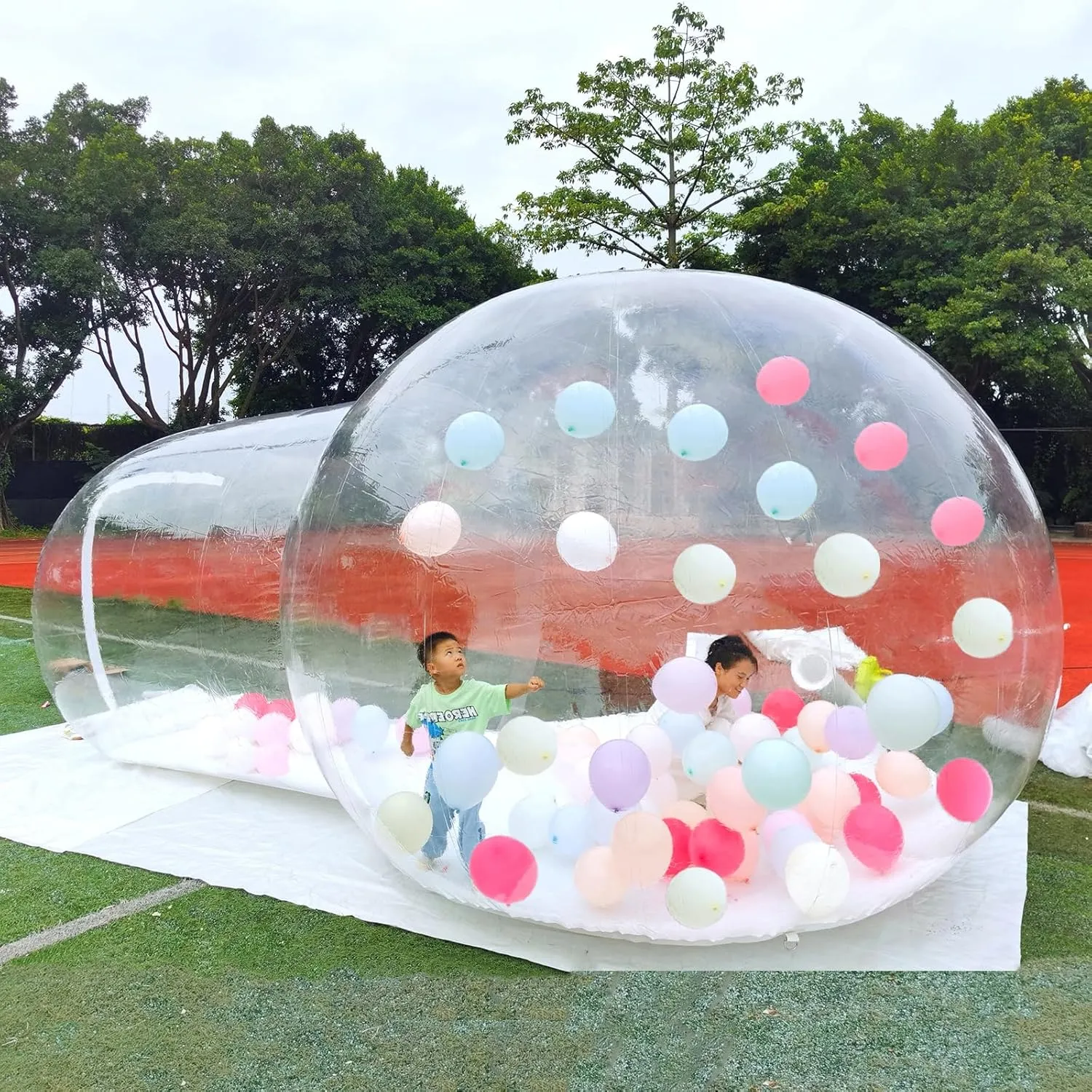 Inflatable Bubble Tent, Transparent Bubble House Tent with Blower - Outdoor Camping Tent for Family Backyard Party Stargazing