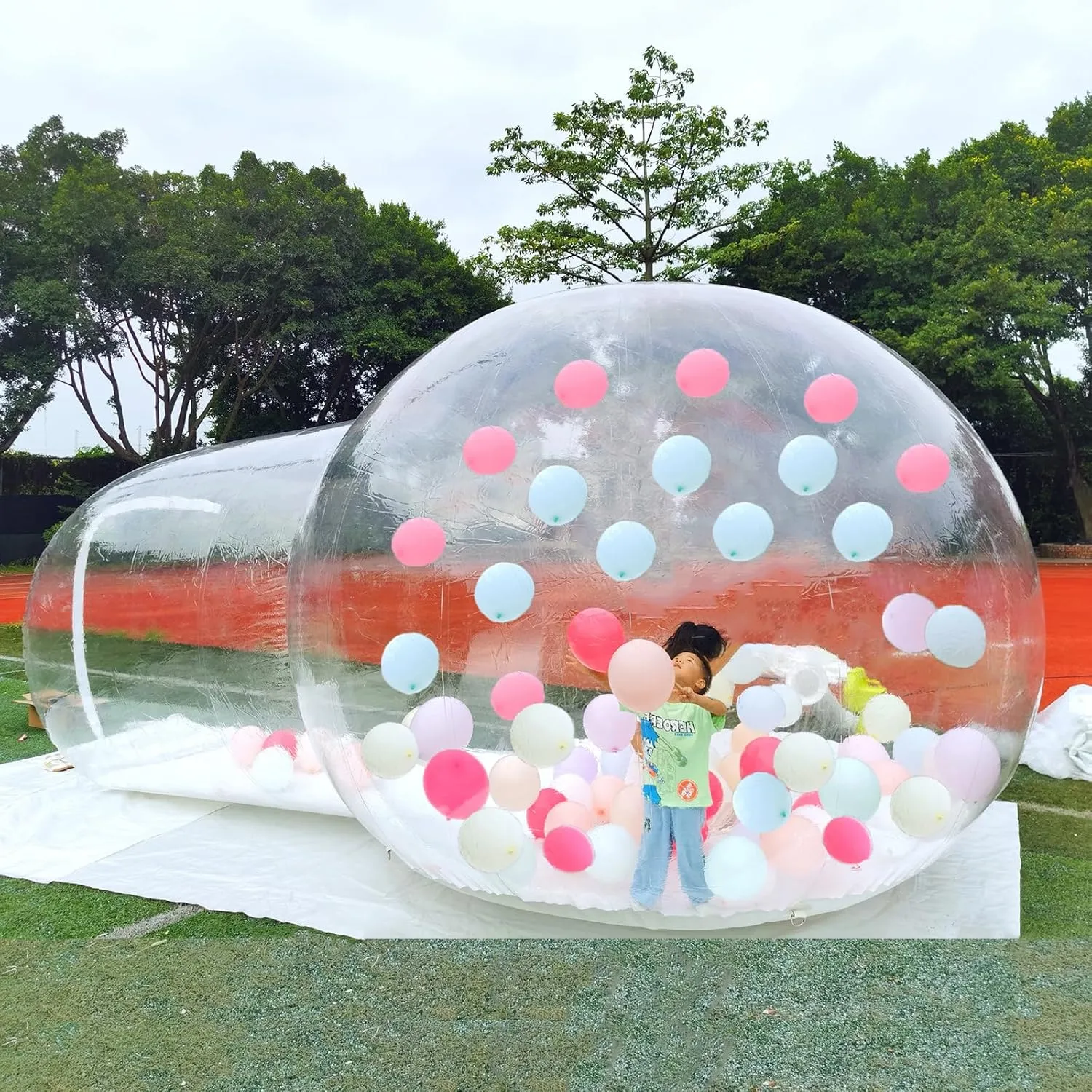 Inflatable Bubble Tent, Transparent Bubble House Tent with Blower - Outdoor Camping Tent for Family Backyard Party Stargazing