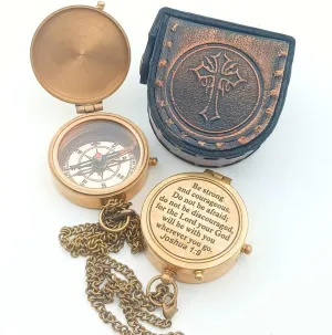 Inspirational Gift Compass - God My Lord Guide Me - Uplifting Baptism Gift, Graduation Gift, Birthday, Confirmation Gift for Men Women Boys Girls Teenage Kids - 2025 Inspirational Gift