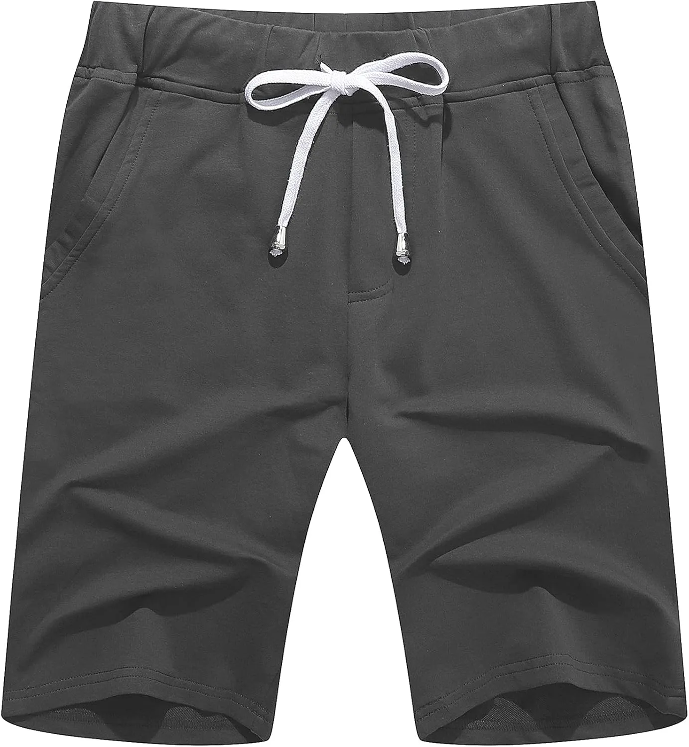 Janmid Men's Casual Shorts Elastic Jogger Gym Active Pocket Shorts