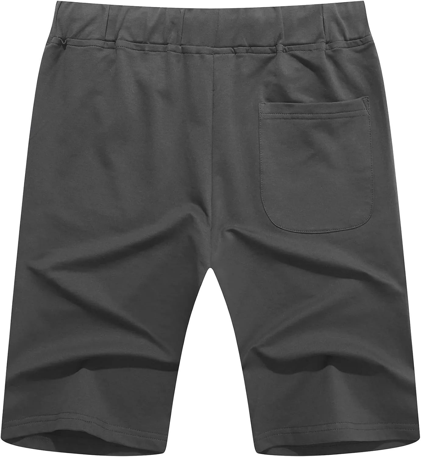 Janmid Men's Casual Shorts Elastic Jogger Gym Active Pocket Shorts