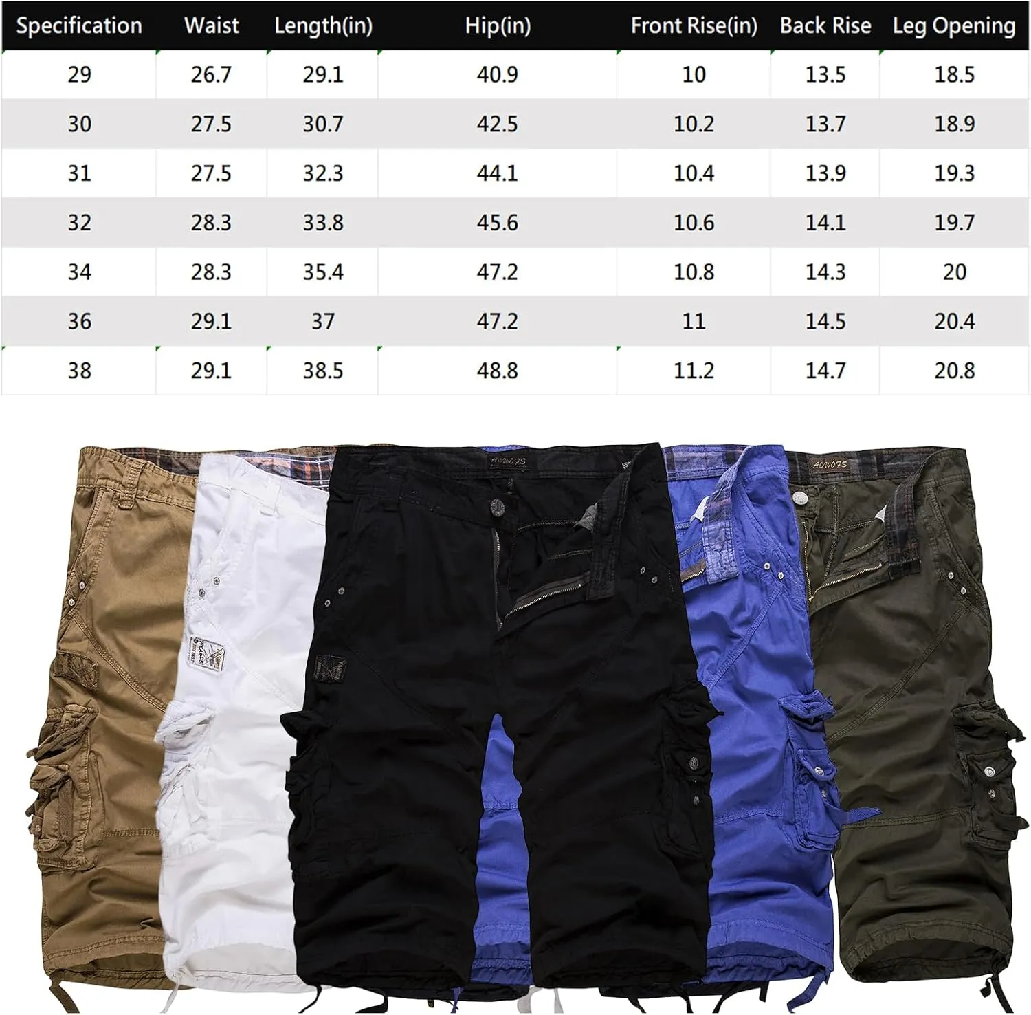 Kangoo Sport Shorts, Kangoosport Men's Cargo Multi Pocket Hiking Shorts Quick-Dry & Breathable