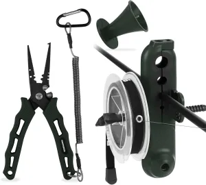 KastKing Radius KutR Fishing Line Spooler, Line Gobbler Line Stripper & 7" Cutthroat Pliers Combo, Multi-Functional Fishing Tool Combo, Corrosion Resistant - for Freshwater & Saltwater Angling