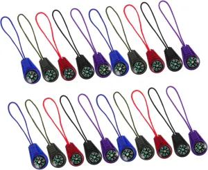 KICHOUSE Portable Outdoor Compass Lanyard 50pcs Stylish Plastic Camping Compasses for Hiking Boys and Girls and Travel