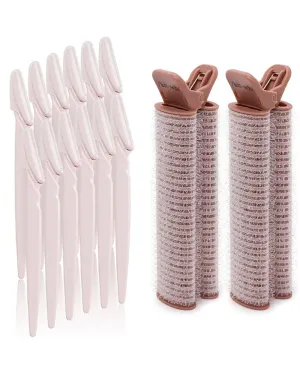 Kitsch Dermaplaning Tool (Blush) & Instant Volumizing Hair Clips with Discount