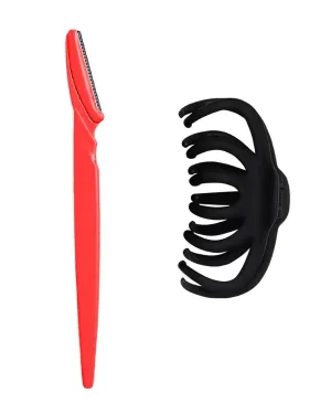 Kitsch Dermaplaning Tool Face Razor for Women & Large Octopus Hair Claw Clips for Thick Hair with Discount