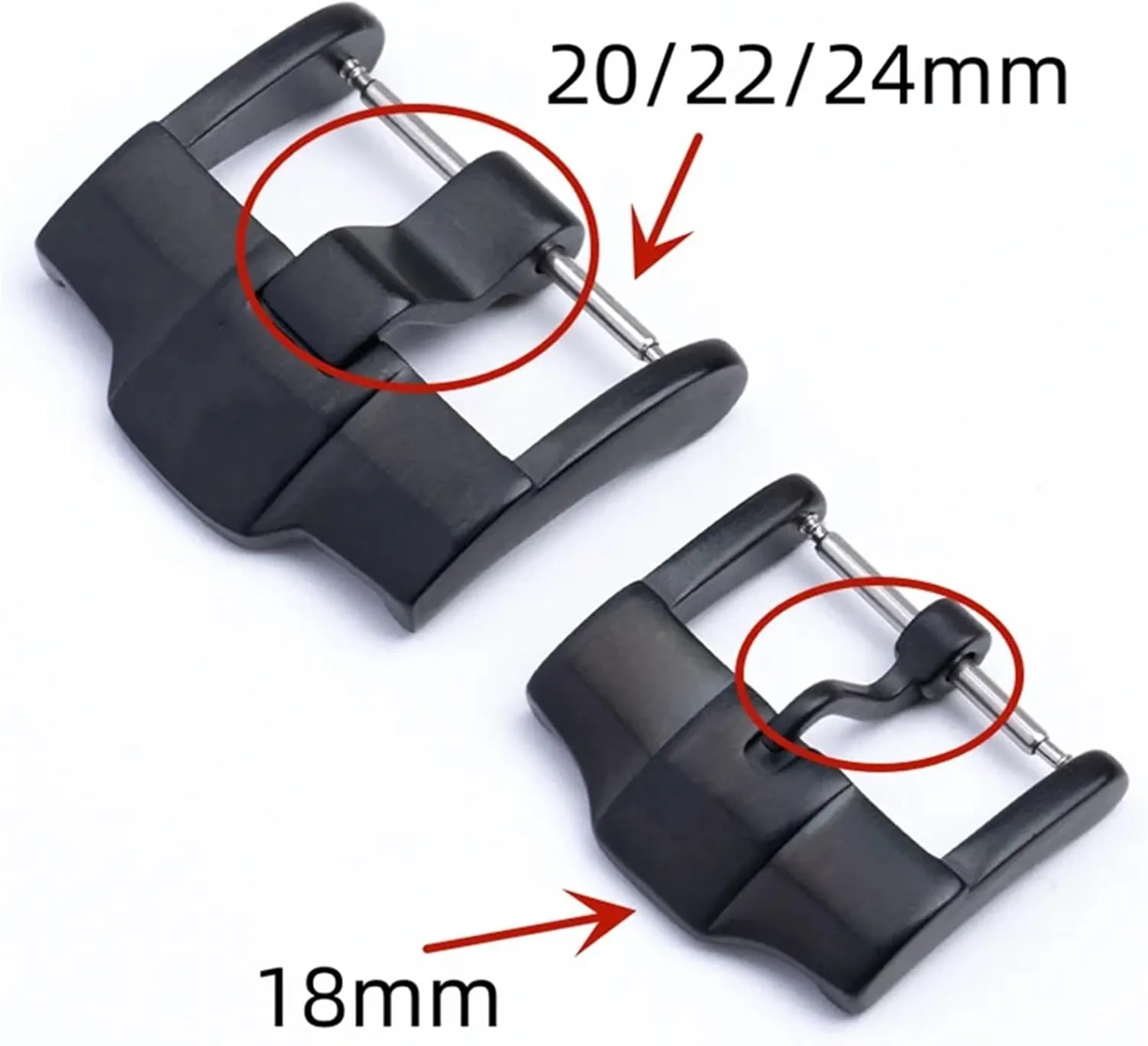 KLVN 20mm, 22mm, 24mm, 18mm Stainless Steel Pin Buckle Fit For AP Watch Audemars And Pigue Strap Clasp
