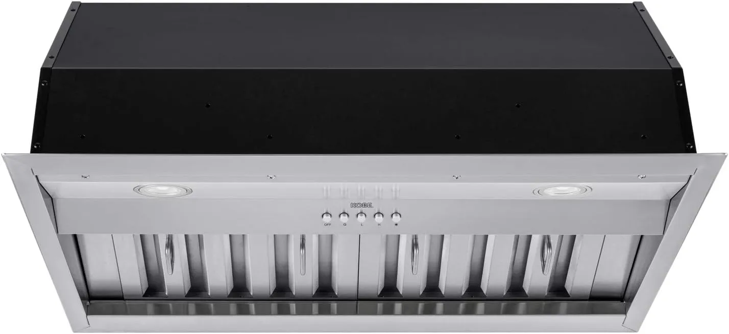 KOBE Range Hoods INX2630SQB-700-3 Insert Range Hood, 30-Inch, Stainless Steel