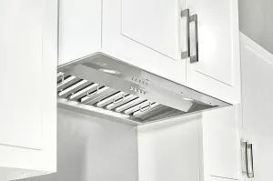 KOBE Range Hoods INX2630SQB-700-3 Insert Range Hood, 30-Inch, Stainless Steel