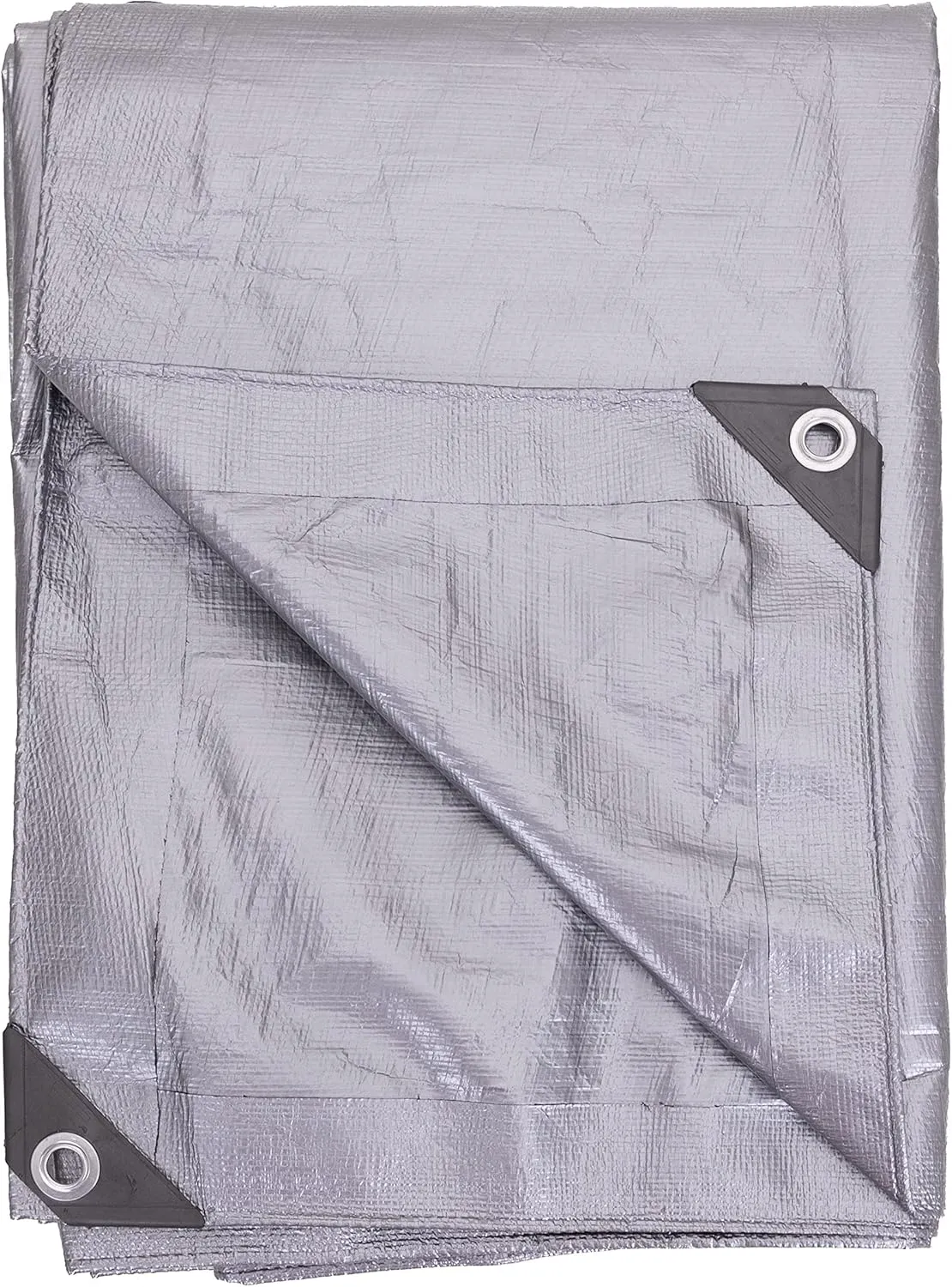 Kotap 8 x 20 Ft. Heavy-Duty Protection/Coverage Tarp, Superior Weave for Greater Longevity, 10-mil Multi-Use, Waterproof, TRS-0820, Silver (1-Pack)