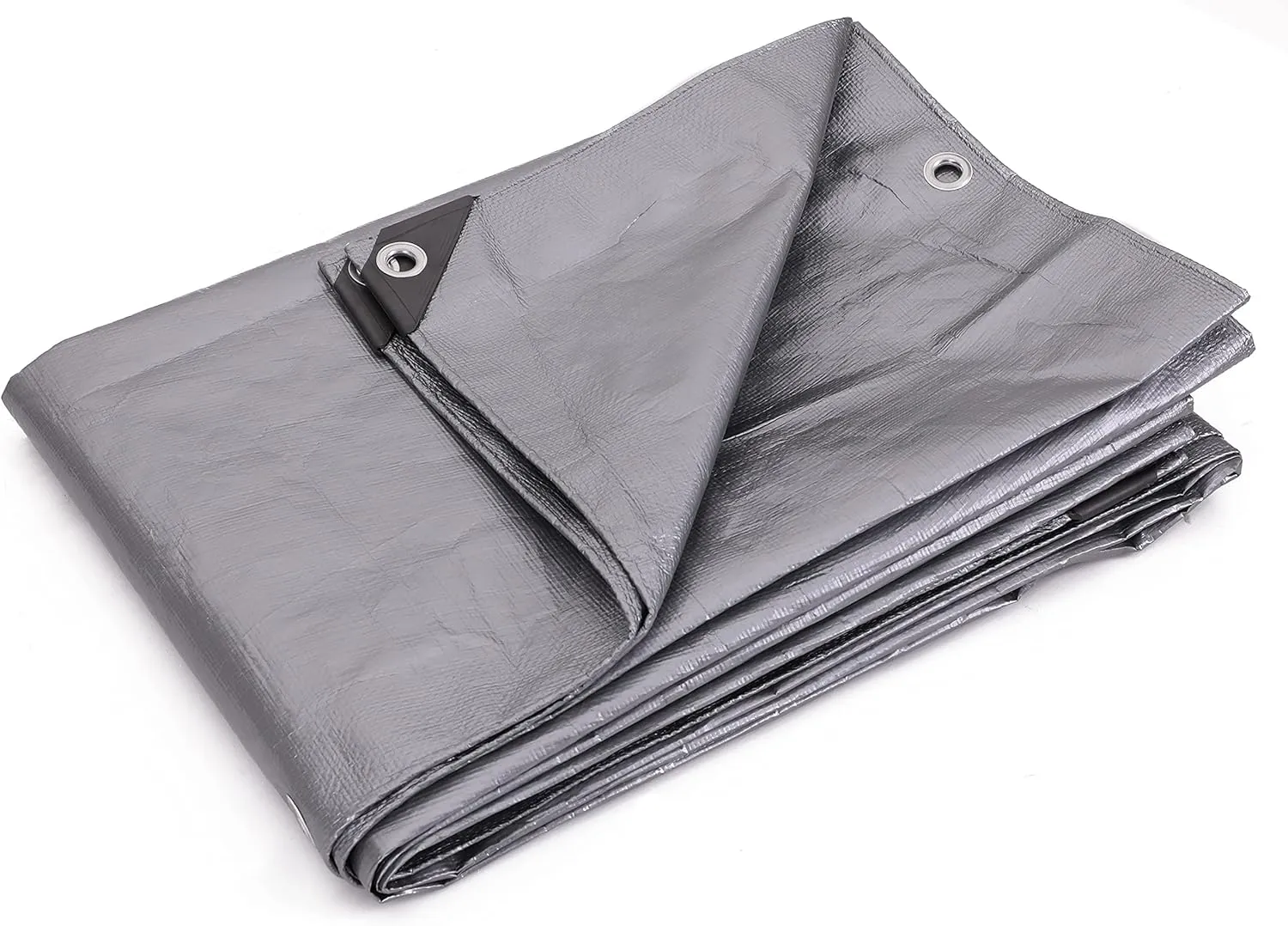 Kotap 8 x 20 Ft. Heavy-Duty Protection/Coverage Tarp, Superior Weave for Greater Longevity, 10-mil Multi-Use, Waterproof, TRS-0820, Silver (1-Pack)