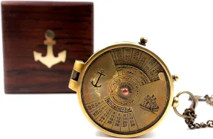KRAFTBAZAR Pocket Compass, Camping Travelling Equipment, Boat Compass, Engraved Brass Compass, Home Decor, Gifts for Kids Children Teen Family, Nautical Navy Compass