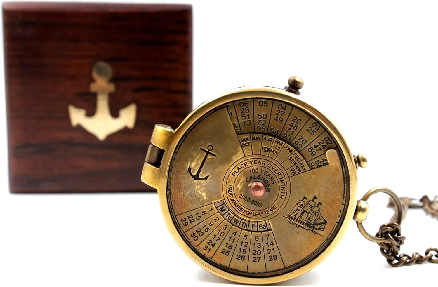 KRAFTBAZAR Pocket Compass, Camping Travelling Equipment, Boat Compass, Engraved Brass Compass, Home Decor, Gifts for Kids Children Teen Family, Nautical Navy Compass