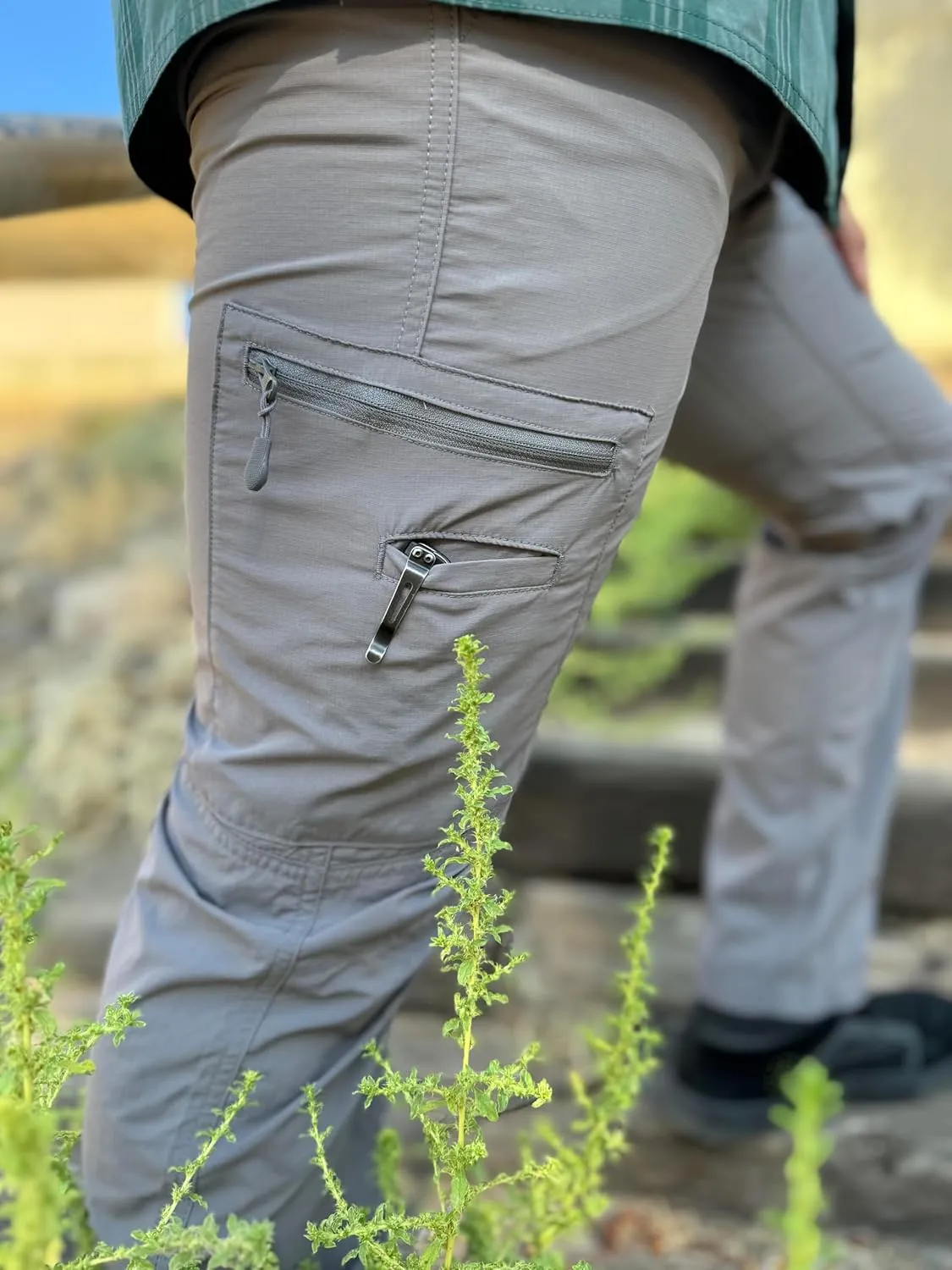LAPG Men's Nomad Trail Hiking Pants, Flexible & Lightweight Stretch Tactical Cargo Pants, Outdoor Hiking Pants for Men