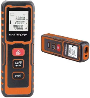 Laser Distance Meter 200ft, Multifunction, Volume, Area, Calculations, Portable - 240288, Black