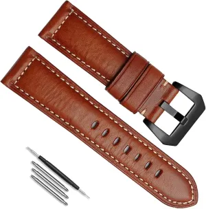 Leather Watch Band Suitable For Panerai Watch Chain 22mm 24mm replacement WatchBands accessories