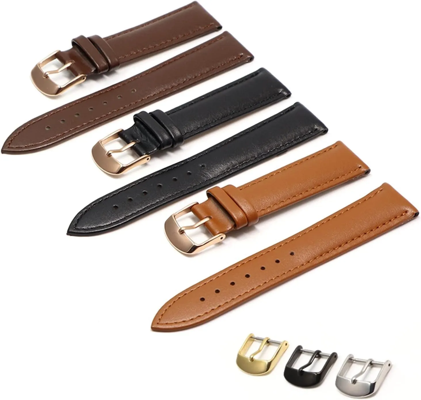 Leather Watch Band With Rose Gold Clasp For DW Watch Strap For Daniel For Wellington Bracelet Accessories