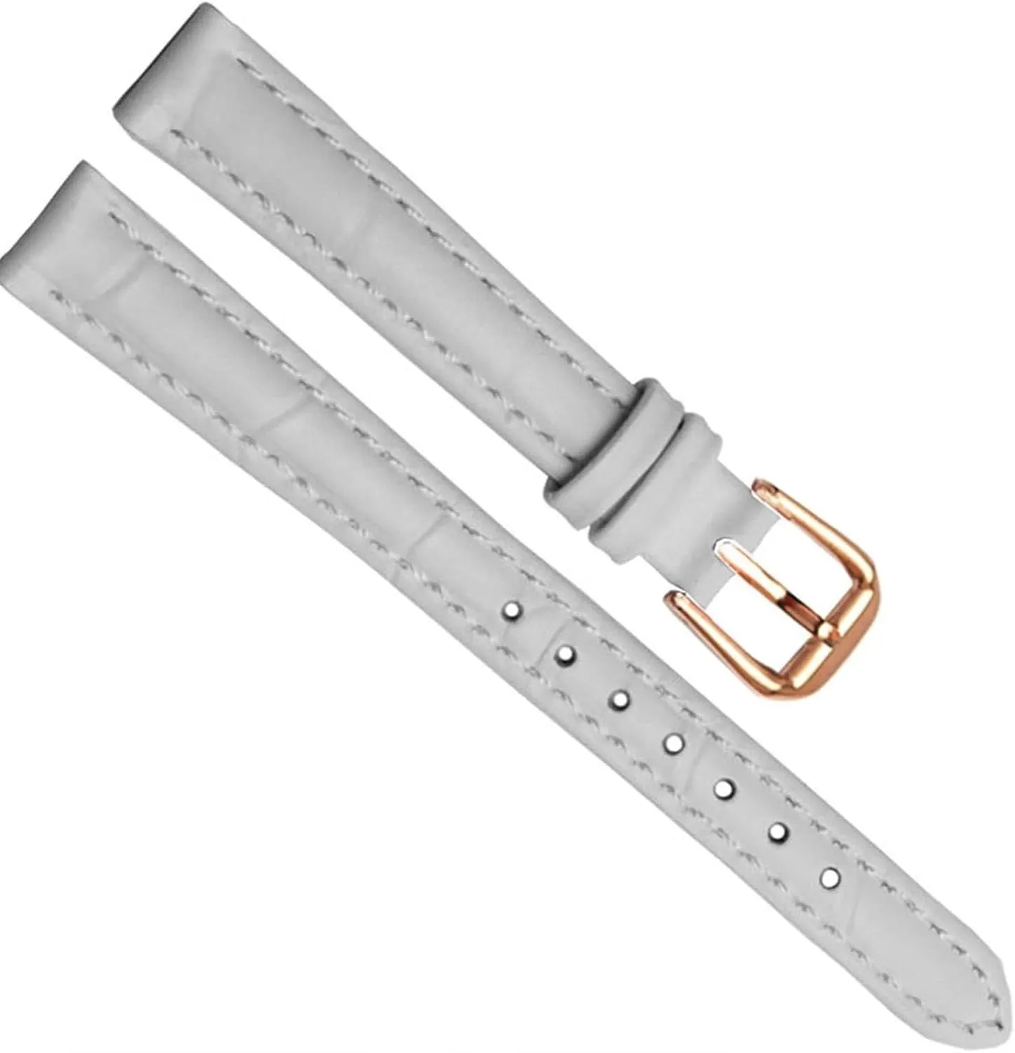 Leather Watchband For Girls And Student Watch Band Black Brown Red White Blue Strap