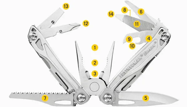 Leatherman 14 Tool Sidekick® Multi-Tool with Nylon Sheath