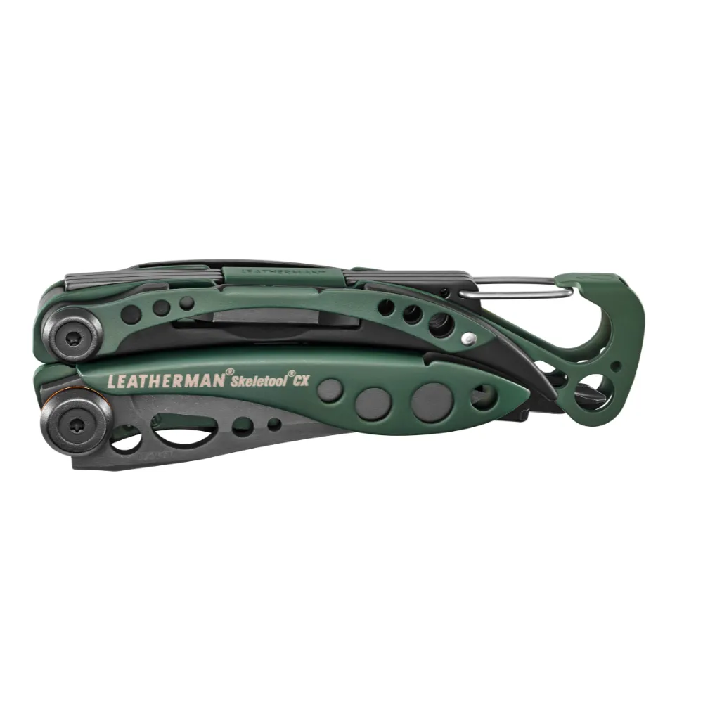 Leatherman 7 Tool Skeletool CX Lightweight Multi-Tool with Knife Blade OD Green
