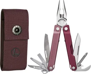 LEATHERMAN, Bond Multi-tool, EDC Tool with 420HC Blade and Nylon Sheath, Heathered Cranberry