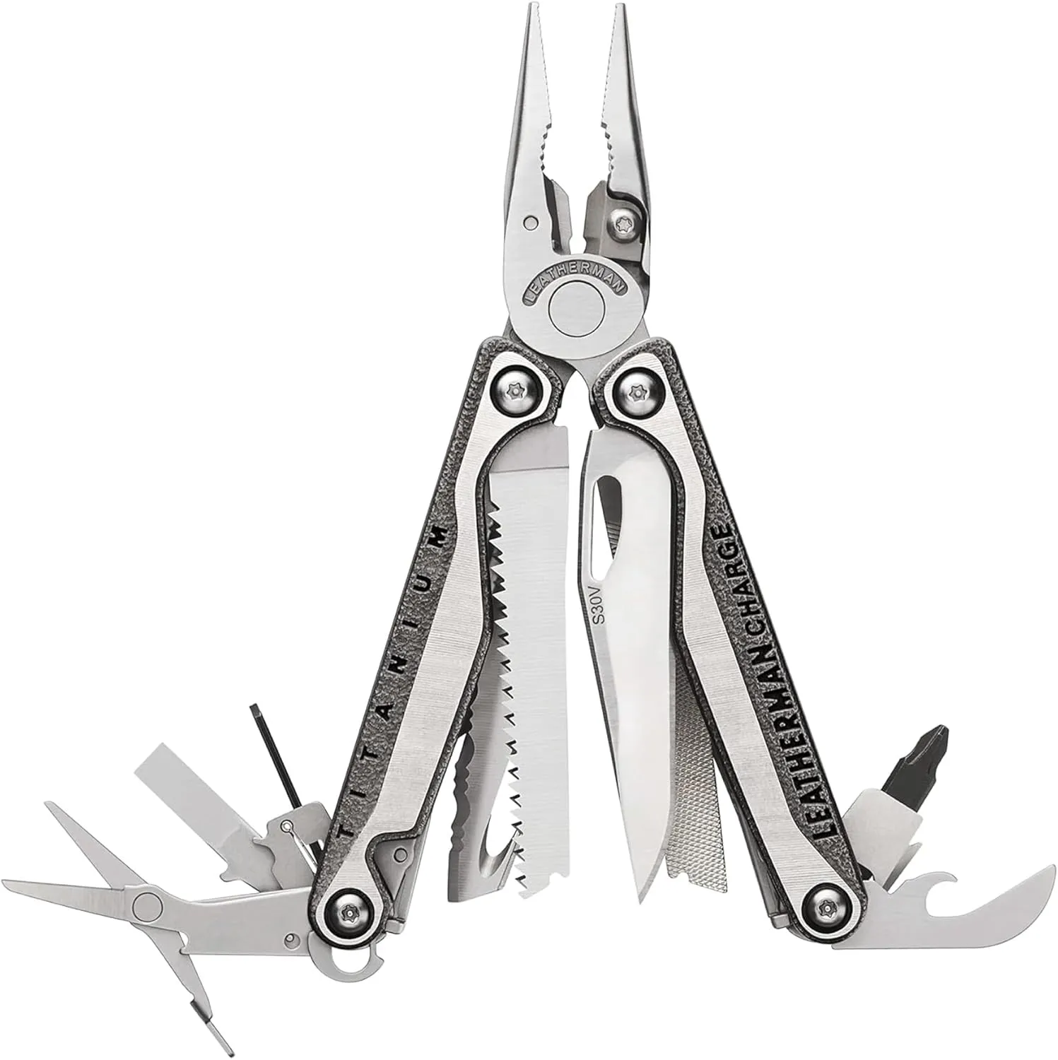 LEATHERMAN, Charge Plus TTI, 19-in-1 Premium, Versatile Multi-tool for Home, Outdoors, Auto Repairs, Everyday Carry (EDC), Stainless Steel