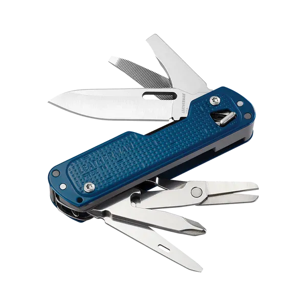 Leatherman FREE T4 Compact Pocket Knife - Navy