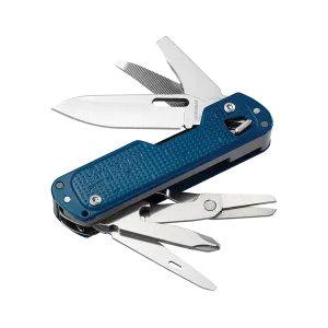 Leatherman FREE T4 Compact Pocket Knife - Navy